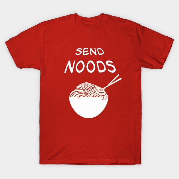 Send Noods T-Shirt by WeFlaps Comics Merch